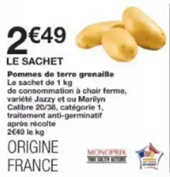 Monoprix Pommes de terre grenaille offre