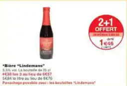 Monoprix Bière lindemans offre