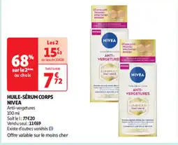 Auchan NIVEA Huile-sérum corps offre