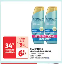 Auchan HEAD AND SHOULDERS Shampooing offre