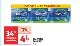 Auchan TAMPAX Tampons offre