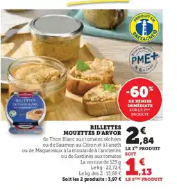 Hyper U Rillettes mouettes d'arvor offre