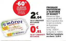 Hyper U ST MORET Fromage pasteurise a tartiner offre