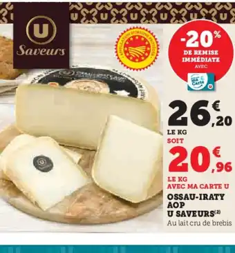 Hyper U Ossau iraty aop u saveurs offre