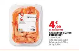 Hyper U Crevettes cuites offre