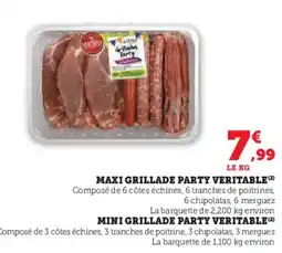 Hyper U Mini grillade party veritable offre