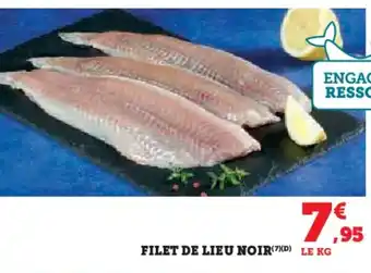 Hyper U Filet de lieu noir offre