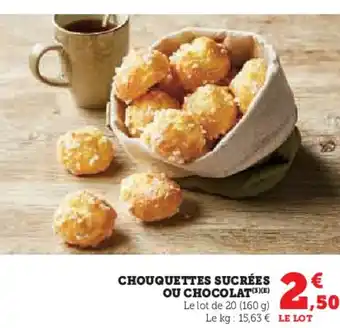 Hyper U Chouquettes sucrées offre