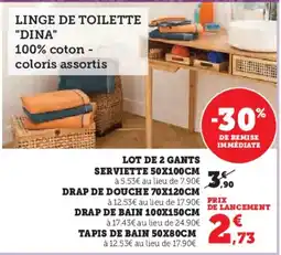 Hyper U Lot de 2 gants serviette offre