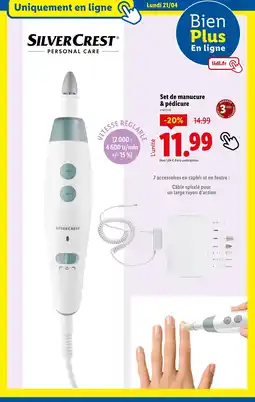 Lidl SILVERCREST Set de manucure & pédicure offre