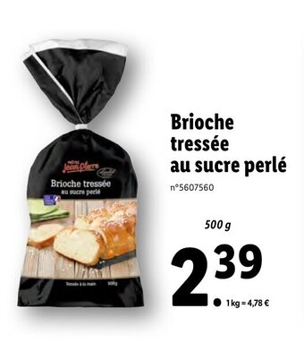 Lidl Brioche Tressée offre