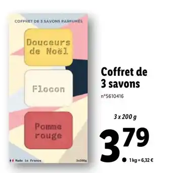 Lidl Coffret de 3 Savons offre