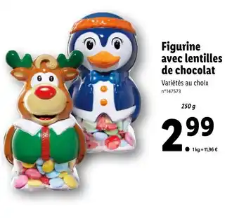 Lidl Figurine Avec Lentilles de Chocolat offre