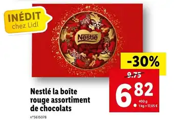 Lidl Nestlé La Boîte Rouge Assortiment offre
