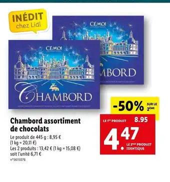 Lidl Chambord Assortiment de Chocolats offre