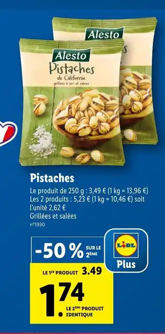 Lidl Pistaches offre