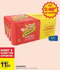 Carrefour Market SCHWEPPES offre