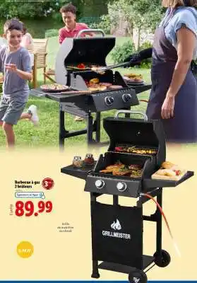 Lidl Grillmeister Barbecue à gaz 2 brûleurs offre