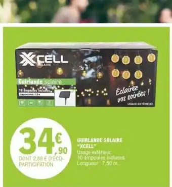 E.Leclerc Guirlande Solaire “XCELL” offre