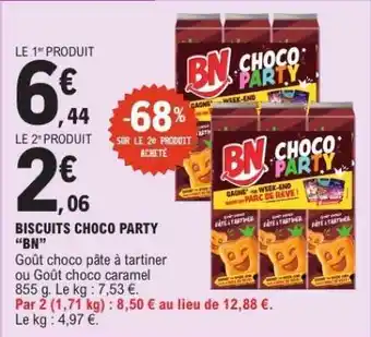 E.Leclerc Biscuits Choco Party 'BN' offre