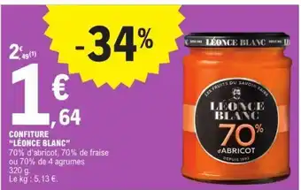 E.Leclerc CONFITURE “LÉONCE BLANC” offre