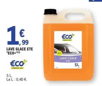 E.Leclerc LAVE GLACE ETE ECO+ offre