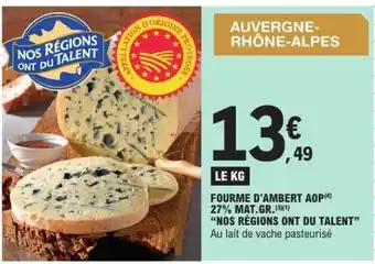 E.Leclerc Fourme D'ambert Aop offre