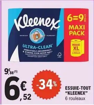 E.Leclerc ESSUIE-TOUT KLEENEX offre