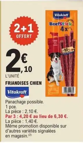 E.Leclerc Vitakraft Friandises Chien offre