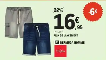 E.Leclerc Bermuda Homme offre