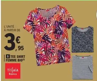 E.Leclerc TEE-SHIRT FEMME BIO offre