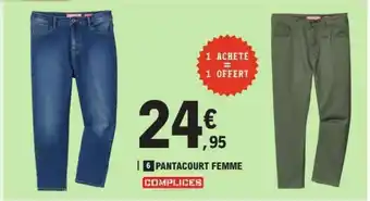 E.Leclerc Pantacourt Femme offre