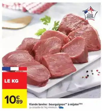 Carrefour Market Viande bovine: bourguignon à mijoter offre