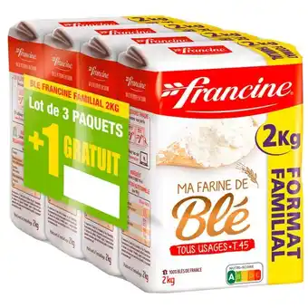 Carrefour FRANCINE Farine de blé Format Familial offre