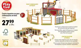 Lidl Centre équestre ou parc à dinosaures en bois offre