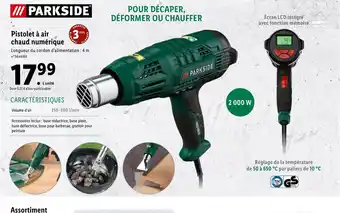 Lidl Pistolet à air chaud numérique offre
