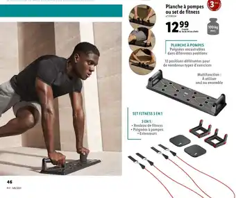 Lidl Planche à pompes ou set de fitness offre