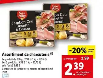 Lidl Assortiment de charcuterie offre