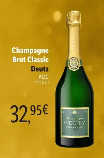 Lidl Champagne Brut Classic Deutz offre