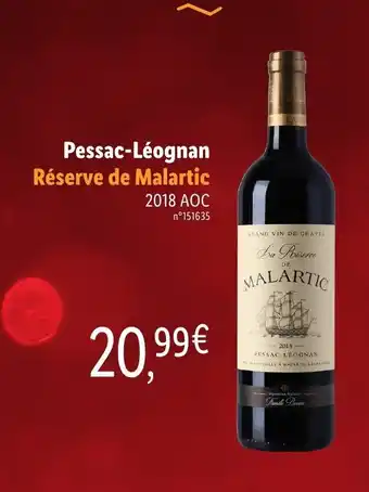 Pessac-Léognan Réserve de Malartic