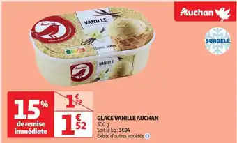 Auchan Glace Vanille Auchan offre