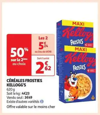 Auchan Céréales Frosties Kellogg's offre