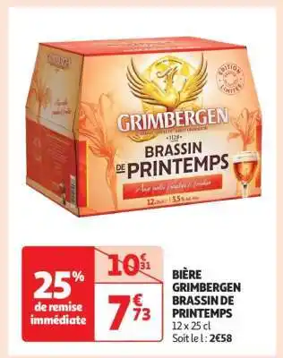 Auchan Bière Grimbergen Brassin De Printemps offre