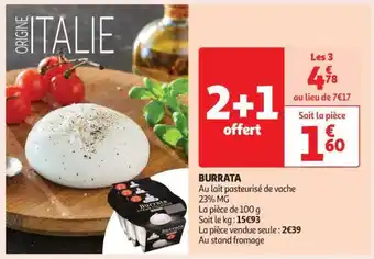 Auchan Burrata offre