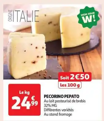 Auchan Pecorino Pepato offre