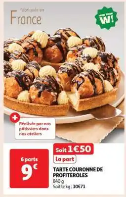 Auchan Tarte Couronne De Profiteroles offre