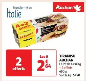 Auchan Tiramisu Auchan offre