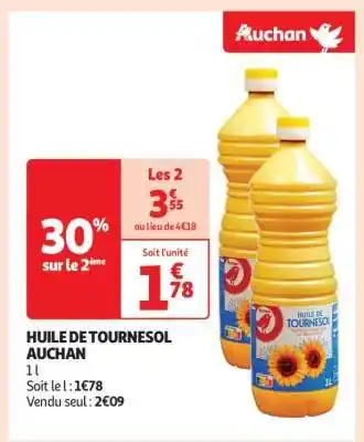 Auchan Huile De Tournesol Auchan offre