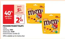 Auchan Pochons Peanut M&M's offre