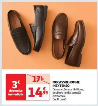 Auchan Mocassin Homme Inextenso offre